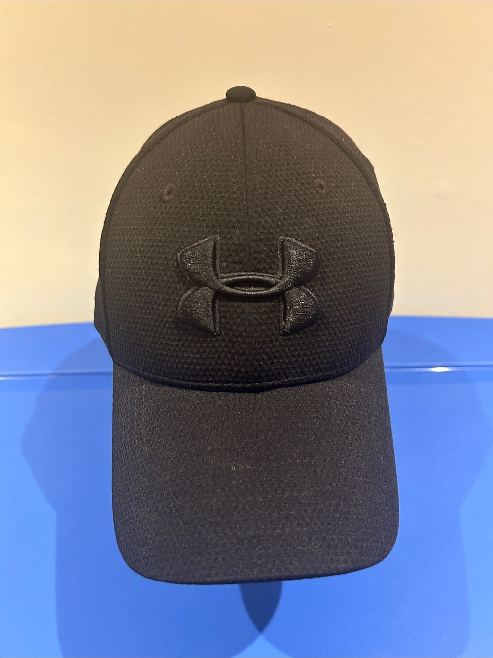 Under Armour Black Textured Logo Baseball Cap